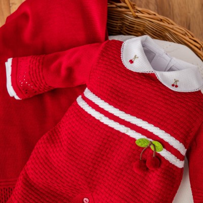  Saída de Maternidade Cerejinha - Vermelho